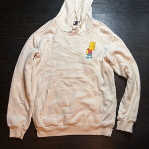 Nickelodeon Cream Hoodie with Cartoon Character